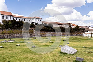 Image of Qoricancha temple in Cusco Peru.