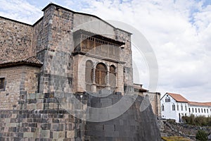 Image of Qoricancha temple in Cusco Peru.