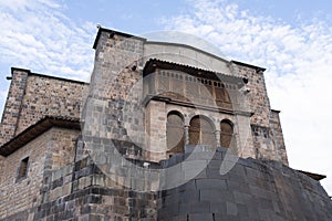 Image of Qoricancha temple in Cusco Peru.