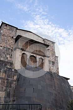 Image of Qoricancha temple in Cusco Peru.