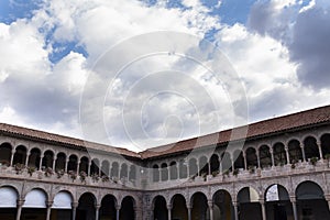 Image of Qoricancha temple in Cusco Peru.