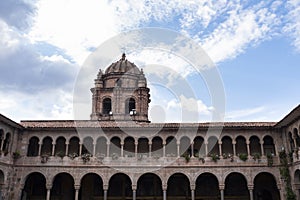 Image of Qoricancha temple in Cusco Peru.