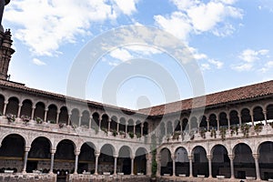 Image of Qoricancha temple in Cusco Peru.