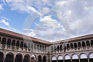 Image of Qoricancha temple in Cusco Peru.