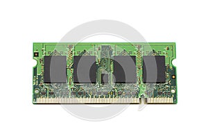 Image of a ram memory on a white background. Equipment.
