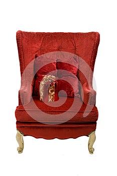 An image of a red chair