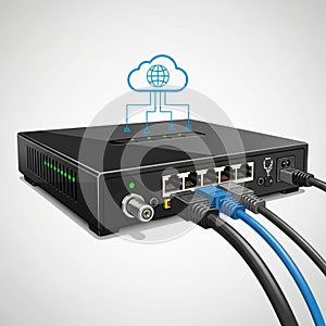 This image represents network and internet connectivity technology