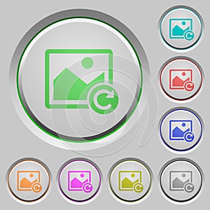 Image rotate right push buttons