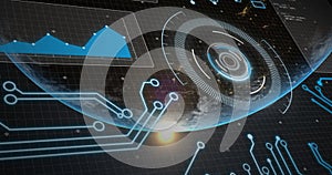 Image of scanning scopes over grid