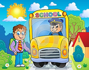 Image with school bus topic 4