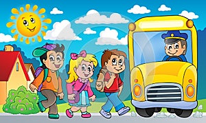 Image with school bus topic 2
