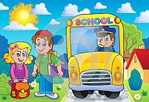 Image with school bus topic 7