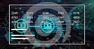 Image of scientific data processing with connections over human brain
