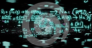 Image of scientific data processing over human brain