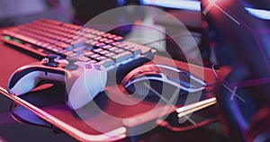 Image of scope and data processing over image game computer equipment