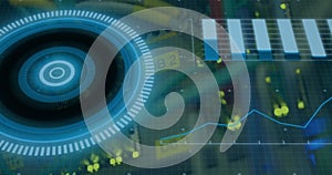 Image of scope scanning and data processing over cables in computer server
