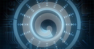 Image of scope scanning and data processing over computer processor