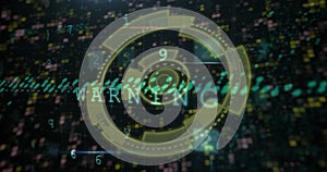 Image of scope scanning and data processing over moving columns