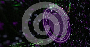 Image of scope scanning with data processing over moving columns