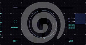 Image of scope scanning and data processing over rugby player