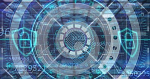 Image of scope scanning over financial data processing scope scanning