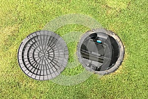 Image of a septic tank grease trap for home use to help collect light liquids such as fats, oils, and grease from the kitchen