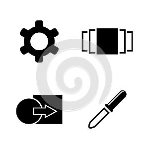 Image settings. Simple Related Vector Icons