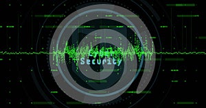 Image of shield and scope scanning over data processing