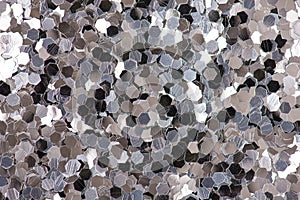 Image of shiny silver color glitter textured background