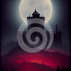 Dracula eclissi lunare nebbia leggera