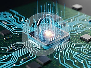 Secure data processing on circuit board