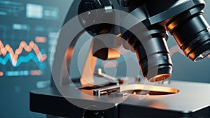 Advanced Microscope in High-Tech Laboratory