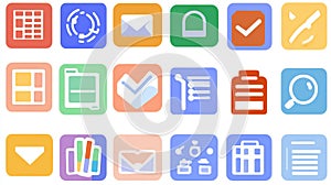 Colorful App Icons Set