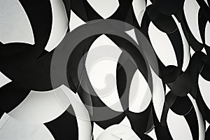 Abstract Monochromatic Intertwined Circular Forms photo