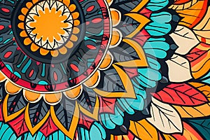 Vibrant Mandala Art: A Symphony of Colors and Patterns photo