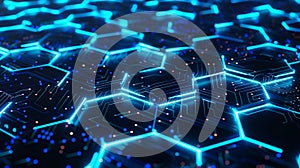 Seamless Interconnected Digital Network Background. Technology Concept