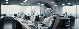 Robotic Workforce in Modern Office