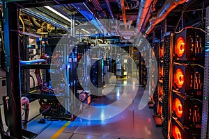 A Glimpse Inside a Modern High-Tech Data Center Facility