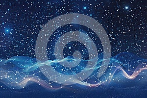 Celestial Wave: A Digital Representation of the Cosmos photo