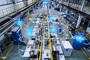 Smart Factory Automation and Industrial IoT Network photo