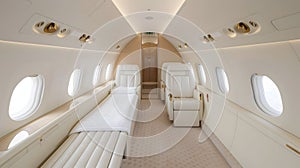 Luxury Private Jet Interior