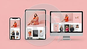 Responsive e-commerce website design