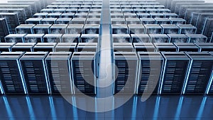 Data Center Servers Cloud Computing, Network Infrastructure, Hosting