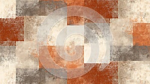 Abstract Geometric Pattern in Earthy Tones