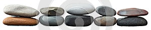 Colorful Stacked Stones for Peaceful Nature Decor photo