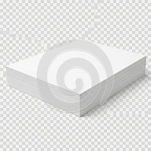 A pristine white rectangular box standing upright against a transparent background