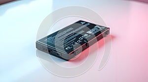 External SSD Drive on White Surface - Data Storage Device for Computer Backup