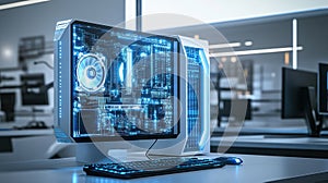 Futuristic Computer Setup