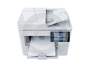 Modern multifunction printer with touchscreen display