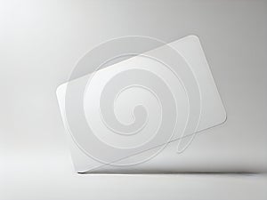 A sleek and modern white rectangular object with a smooth surface